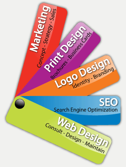 Custom Cards, print design, logos, SEO, web design